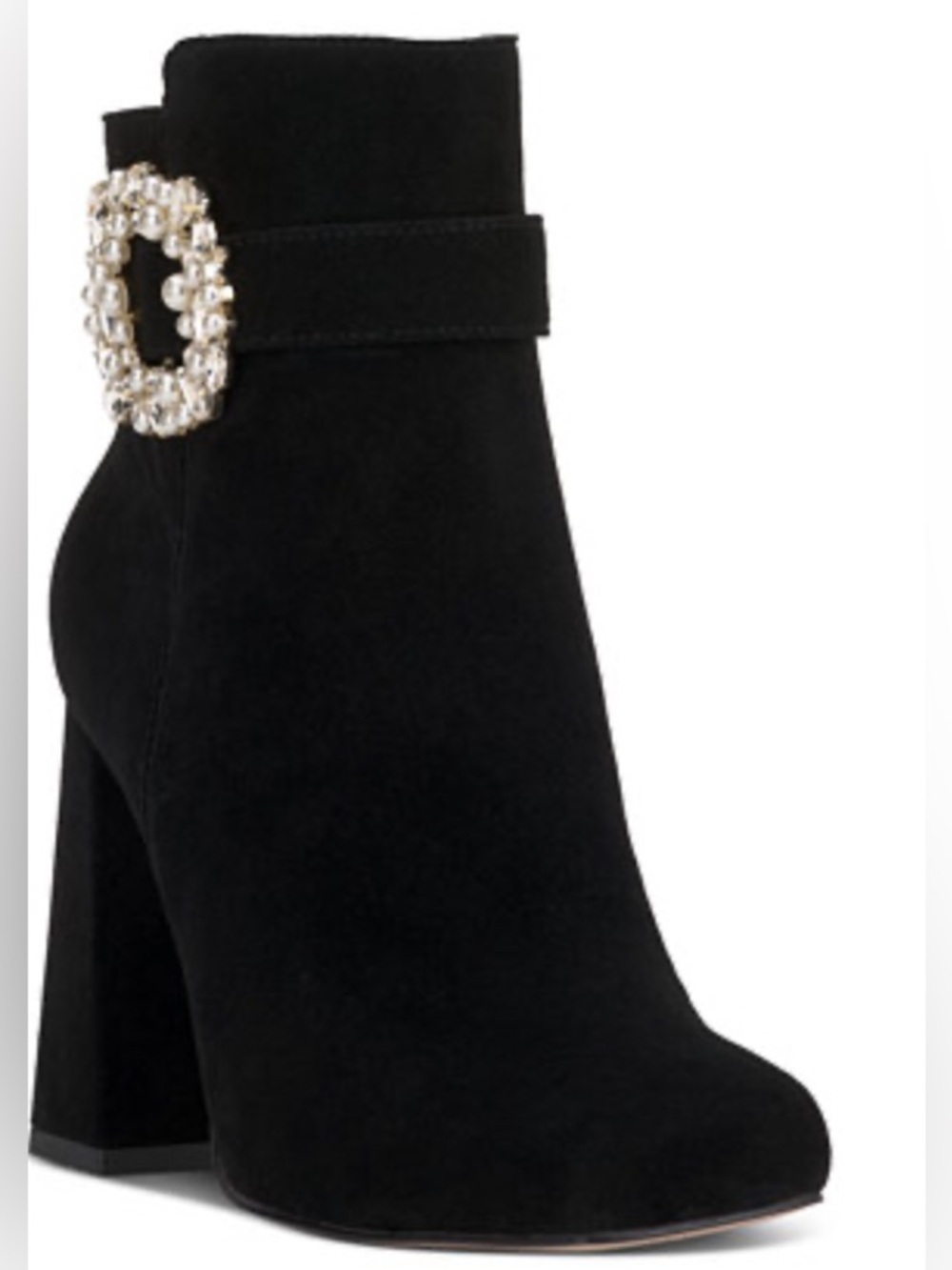 Jessica Simpson Black Suede Ankle Boots